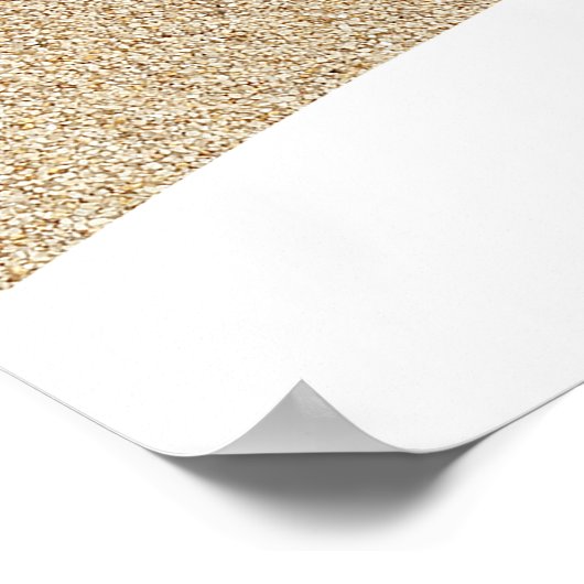 Elegant Vrijgezellenfeest Poster wit (Hoek)