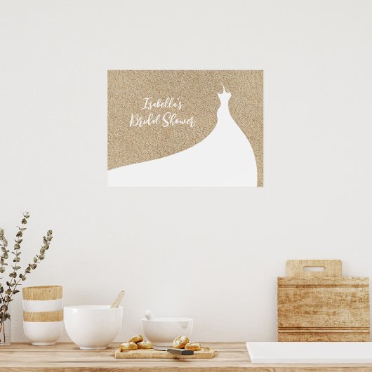 Elegant Vrijgezellenfeest Poster wit (Keuken)