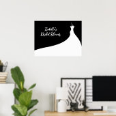 Elegant Vrijgezellenfeest Poster zwart (Thuiskantoor)