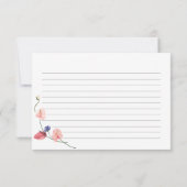 Elegant Vrijgezellenfeest Recipe Kaart (Achterkant)