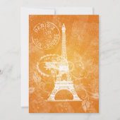 Elegant Vrijgezellenfeest Romantic Paris Sinaasapp Kaart (Voorkant)