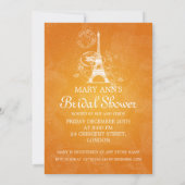 Elegant Vrijgezellenfeest Romantic Paris Sinaasapp Kaart (Achterkant)