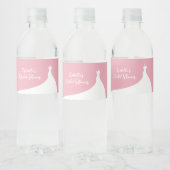 Elegant Vrijgezellenfeest roze water Etiket flesje (Flessen)