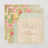 Elegant Vrijgezellenfeest Rozen Kaart (Voorkant / Achterkant)