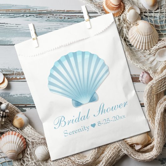 Elegant Vrijgezellenfeest Seashell Nautisch strand Bedankzakje