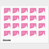 Elegant Vrijgezellenfeest Sticker fuchsia (Vel)