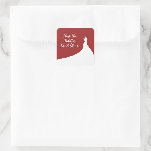 Elegant Vrijgezellenfeest Sticker red (Tas)