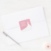 Elegant Vrijgezellenfeest Sticker roze (Envelop)