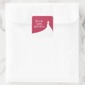 Elegant Vrijgezellenfeest Sticker viva magenta (Tas)