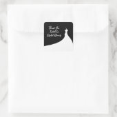 Elegant Vrijgezellenfeest Sticker zwart (Tas)