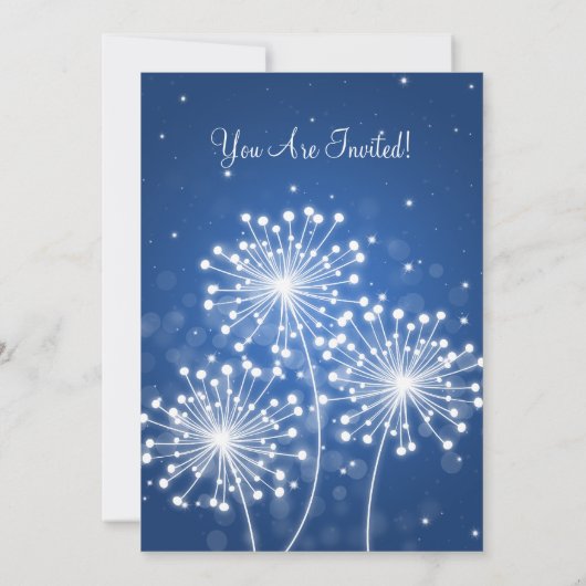 Elegant Vrijgezellenfeest Summer Sparkle Sapphire  Kaart (Achterkant)