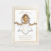 Elegant Vrijgezellenfeest Sweet Bride wordt Cartoo Kaart (Voorkant)