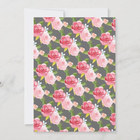 Elegant Vrijgezellenfeest Tea Uitnodiging (Achterkant)