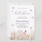 Elegant Vrijgezellenfeest | Tijdsduur van Butterfl Kaart (Voorkant)