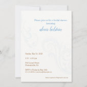 Elegant Vrijgezellenfeest Uitnodigen, Blauw Kaart (Voorkant)