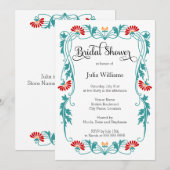 Elegant Vrijgezellenfeest van bladeren en bladeren Kaart (Voorkant / Achterkant)