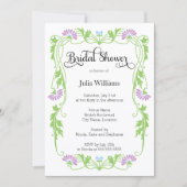 Elegant Vrijgezellenfeest van bladeren en bladeren Kaart (Voorkant)