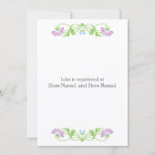 Elegant Vrijgezellenfeest van bladeren en bladeren Kaart (Achterkant)