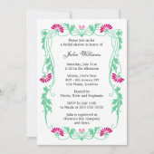 Elegant Vrijgezellenfeest van bladeren en bladeren Kaart (Voorkant)