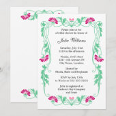 Elegant Vrijgezellenfeest van bladeren en bladeren Kaart (Voorkant / Achterkant)