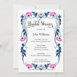 Elegant Vrijgezellenfeest van bladeren en bladeren Kaart