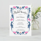 Elegant Vrijgezellenfeest van bladeren en bladeren Kaart (Staand voorkant)