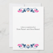 Elegant Vrijgezellenfeest van bladeren en bladeren Kaart (Achterkant)