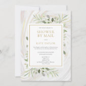 Elegant Vrijgezellenfeest van de groene messagerie Kaart (Voorkant)