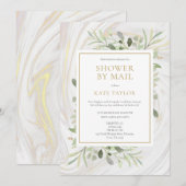 Elegant Vrijgezellenfeest van de groene messagerie Kaart (Voorkant / Achterkant)