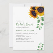 Elegant vrijgezellenfeest van zonnebloempitten kaart (Voorkant)