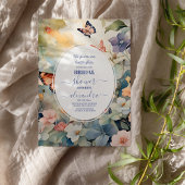 Elegant Vrijgezellenfeest voor goud en Paarse vlin Kaart