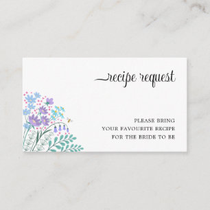 Elegant Vrijgezellenfeest Wildflowers Recept Aanvr Informatiekaartje