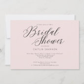 Elegant Vrijgezellenfeest zwart roze Kaart (Voorkant)