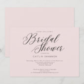 Elegant Vrijgezellenfeest zwart roze Kaart (Voorkant / Achterkant)