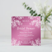 Elegant Vrijgezellenfeest  Zwemmen 2 Roze Kaart (Staand voorkant)