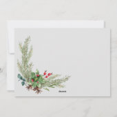 Elegant Vrolijk en Helder in Liefde en Lichte Vaka Feestdagenkaart (Achterkant)