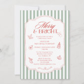 Elegant vrolijk en helder zakelijk kerstfeest kaart (Voorkant)