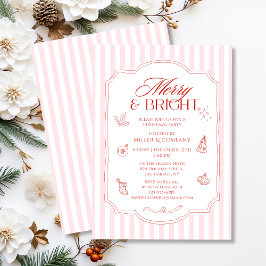 Elegant vrolijk en helder zakelijk kerstfeest kaart