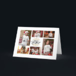 Elegant Vrolijk Kerstbal fotocollage Kerstdiagram Feestdagen Kaart<br><div class="desc">Elegant Vrolijk palestijn Typografie fotocollage Holiday Kaart is een moderne ontwerp die u de mogelijkheid een 6 collage op de voorkeuren Kerstte. De binnenk ant er is tekst waar je een zijdige wil is die met de hand kan worden ondertekenen. Als je liever de boodschap de de schrijft, verwij der...</div>