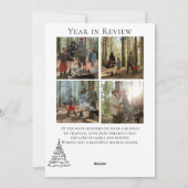 Elegant vrolijk kerstboogjaar in de Review Feestdagenkaart (Achterkant)