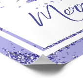 Elegant Vrolijk Kerstfeest | Charmante lavendelboo Poster (Hoek)