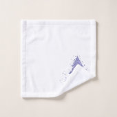 Elegant Vrolijk Kerstfeest | Charming Paarse Tree Bad Handdoek (Wasdoekje)