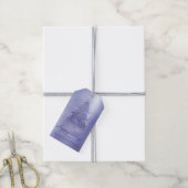 Elegant Vrolijk Kerstfeest | Charming Paarse Tree Cadeaulabel (Met Touw)