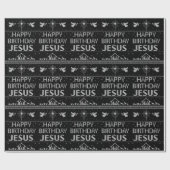 Elegant Vrolijk Kerstfeest Christelijk Religieus Cadeaupapier (Vlak)