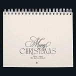 Elegant Vrolijk Kerstfeest Custom Photo 3 Maand Kalender<br><div class="desc">***dit ontwerp maakt deel uit van een kerstvakantie-collectie** _____________________________ Deze ontwerp-sjabloon is volledig bewerkbaar en aanpasbaar door u als klant - Klik op Verdere knop personaliseren als u wilt verplaatsen, toevoegen, verwijderen of belangrijke wijzigingen aan het ontwerp wilt aanbrengen ____________________ *Als u nog vragen over het ontwerp hebt of als...</div>