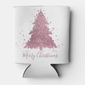 Elegant Vrolijk Kerstfeest | Dusty Mauve Pink Tree Blikjeskoeler (Voorkant)