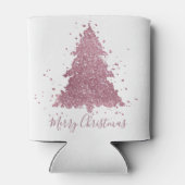 Elegant Vrolijk Kerstfeest | Dusty Mauve Pink Tree Blikjeskoeler (Achterkant)