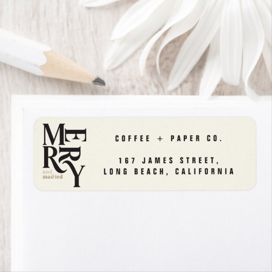 Elegant  vrolijk kerstfeest etiket (Insitu)