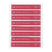 Elegant Vrolijk Kerstfeest Moderne aangepaste naam (Vel)