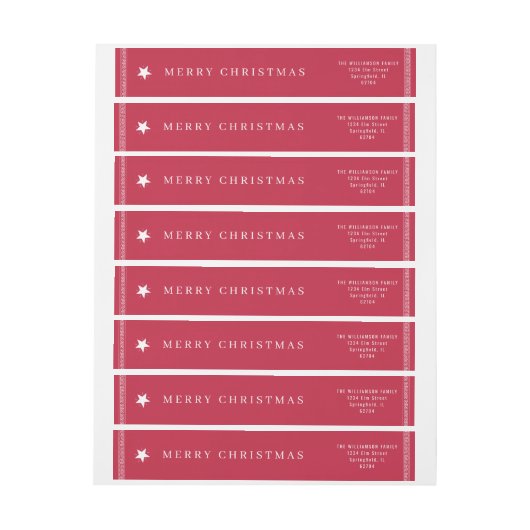 Elegant Vrolijk Kerstfeest Moderne aangepaste naam (Vel)